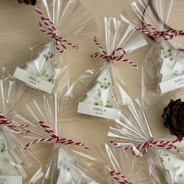 聖誕迷你小茶蠟-5個- 聖誕樹 香氛蠟燭 聖誕禮