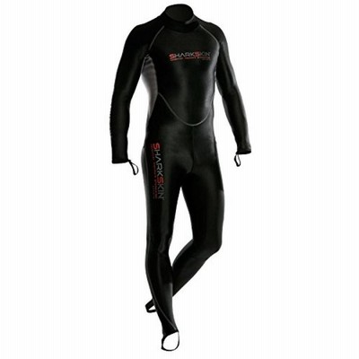 サーフィン Sharkskin Chill-Proof Men's 1-Piece Suit with Rear Zipper