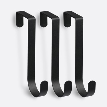 門後單鉤-3入(黑)