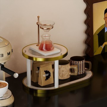 杯架 收納架 桌面簡易置物架 茶杯咖啡水杯擺放架 高級感 玄關整理架子