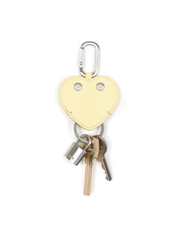 HEART FLAT KEY RING [YELLOW]