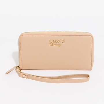 PLAYBOY - 拉鍊長夾 Miss Perfect系列 - 杏色/542-5701-01-3