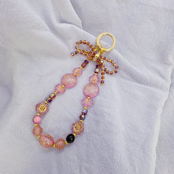 Rom828串珠手機鍊-夢境心101