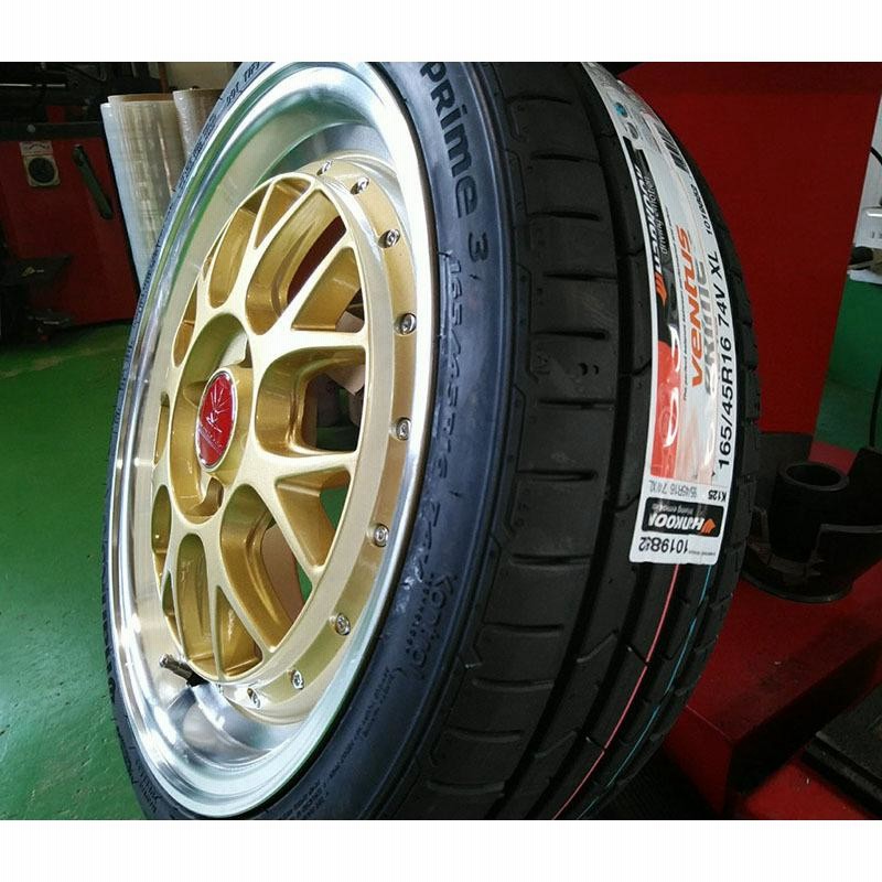 ハンコック 165/40R16 165/45R16 軽用 タイヤホイール 16インチ BD00 