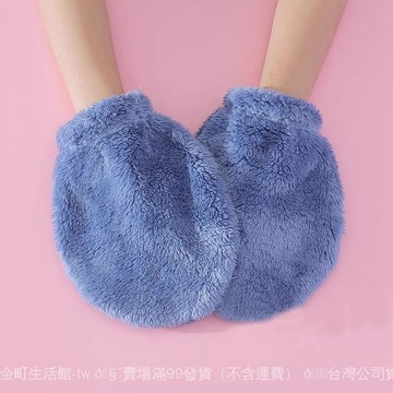 ✨可開發票#珊瑚絨不分指老人睡覺防抓撓保暖手套女鼕加絨無指寬鬆防寒手套#免運