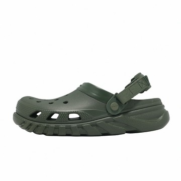 Crocs 洞洞鞋 洞洞鞋 Duet Max II Clog 男女鞋 渦輪克駱格 田野綠 涼鞋 2087763CM