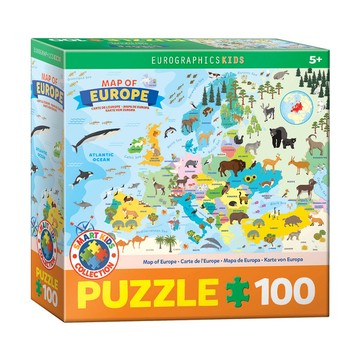 Eurographics拼圖 兒童拼圖-歐洲地圖插畫版(100P)