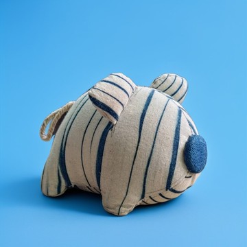 小豬藍染原創玩偶