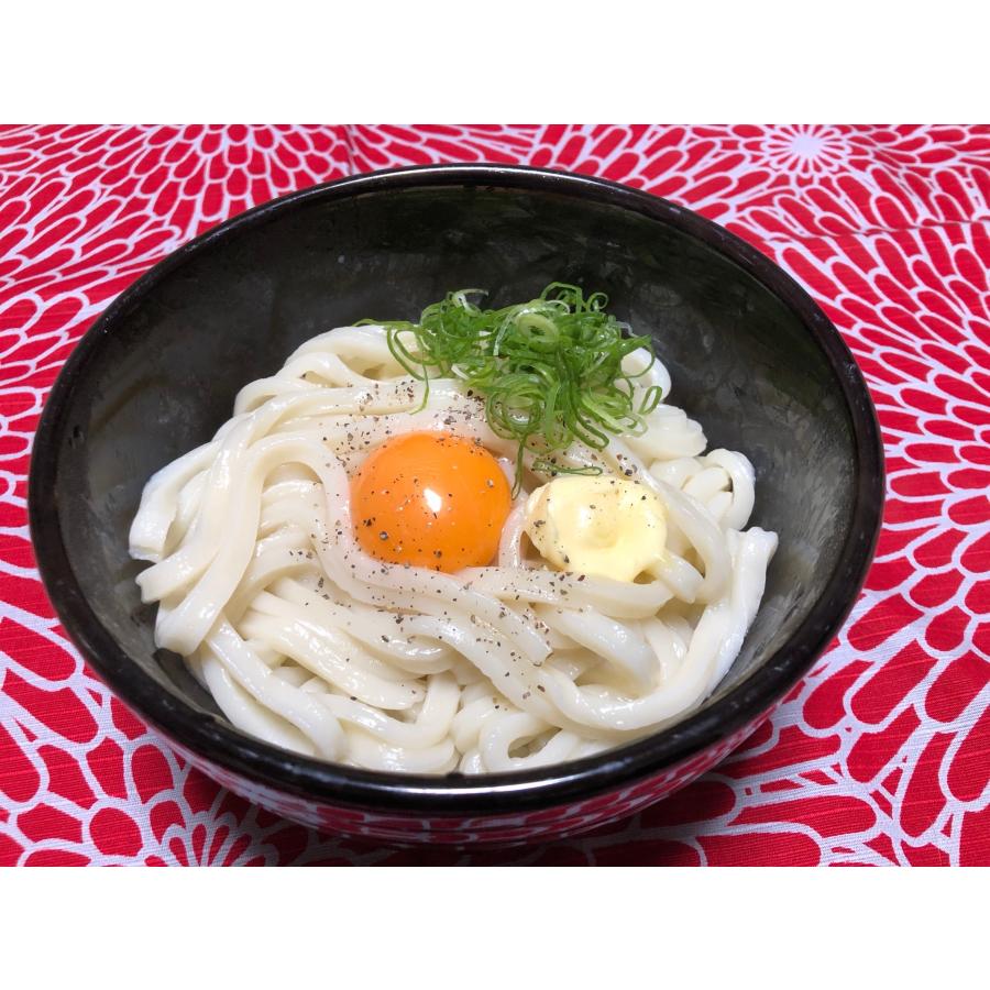 釜揚げうどんのために作った麺１人前（生うどん）出汁付き