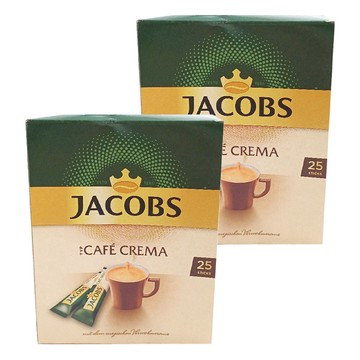 JACOBS 經典即溶咖啡 CAFÉ CREMA 25包  1.8g  2盒