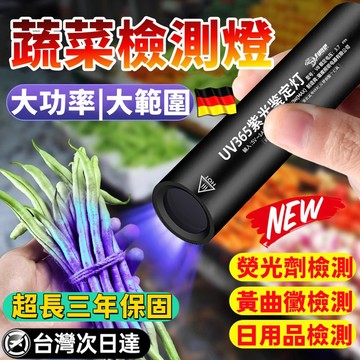 限時秒殺⚡紫外線手電筒 uv手電筒 紫光手電筒 蔬菜檢測燈uv燈 檢驗螢光防偽 驗鈔筆 USB伍德氏燈 檢測紫外線燈