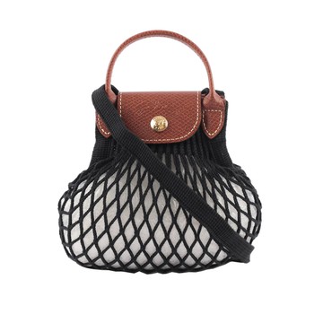 LONGCHAMP XS號 LE PLIAGE FILET 二用漁網包（黑色） _廠商直送