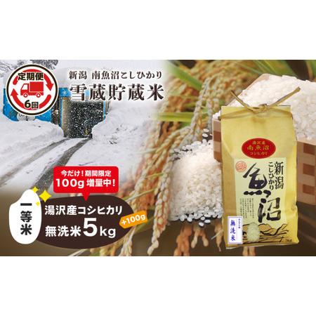 ふるさと納税 令和5年産 湯沢産コシヒカリ 雪蔵貯蔵米 ＜無洗米＞5kg 精米したてのお米をお届け  新潟県湯沢町