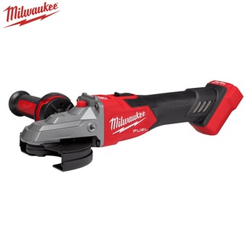 milwaukee 美沃奇 18V鋰電無碳刷5″扁頭速停砂輪機 (推鈕式) (M18 FSAGF125XB)
