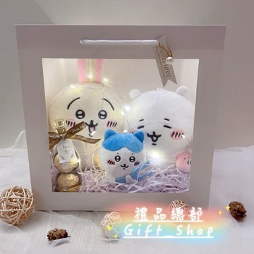 正版授權吉伊卡哇 發光禮物袋 花束禮品 Chiikawa娃娃 小八貓 烏薩奇兔兔 吊飾鑰匙圈 畢業禮物 生日禮物