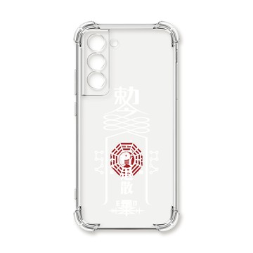 S22 系列殼 TRON 三星 S22 白色現代符咒 四角防摔殼 手機殼