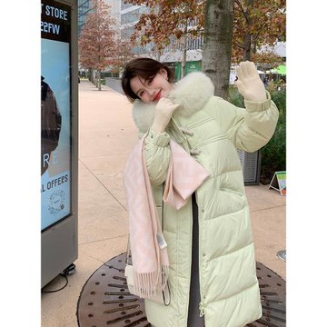 羽絨服女2024年新款冬季中長款超好看高級設計感炸街加厚時尚爆款