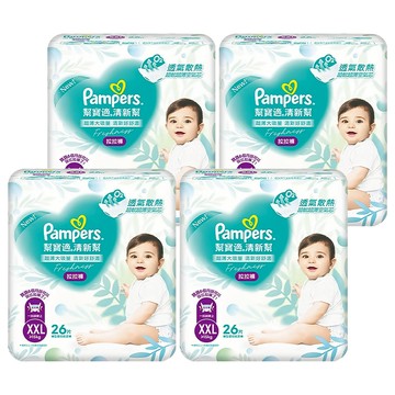 Pampers 幫寶適 原廠公司貨 清新幫拉拉褲/尿布 15kg以上  XXL  104片
