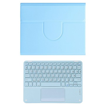 DTAudio 觸控版360度旋轉平板保護套 + 觸控鍵盤 BBKS-10TH-B  水藍色  iPad 第10代/iPad A16  1套