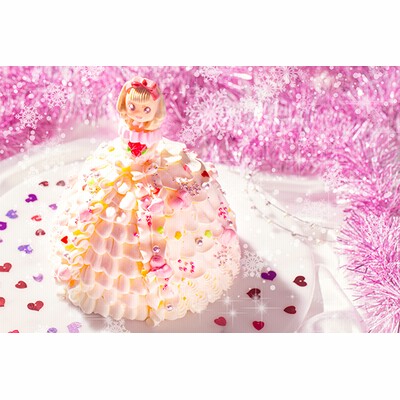 プリンセスケーキ ハート ドールケーキ 生クリーム4号 12cm 通販 Lineポイント最大get Lineショッピング