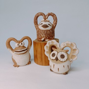 啾咪系列/陶藝品/原創