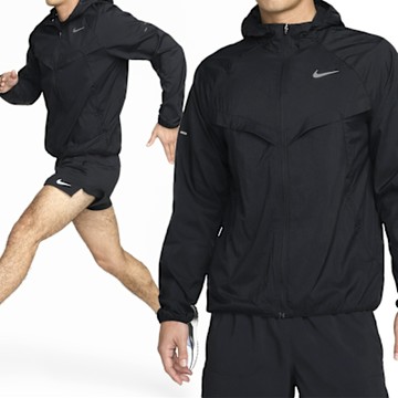 Nike UV RPL Stride Jacket 男款 黑色 防潑水 運動 休閒 連帽 外套 HV4549-010