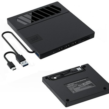 可讀sd tf卡7合1多功能外置刻錄機筆記本電腦光驅雙接口dvd播放器【北歐家居生活】