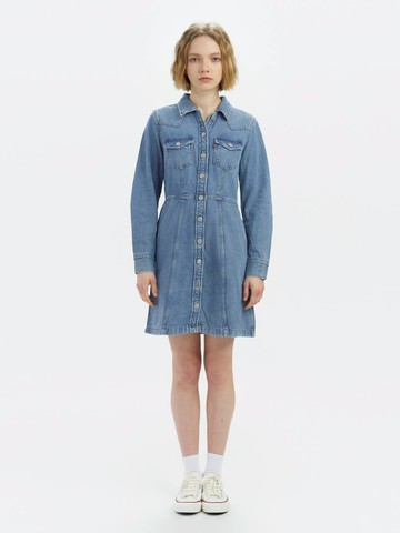 女款 經典丹寧牛仔長袖洋裝 熱賣單品