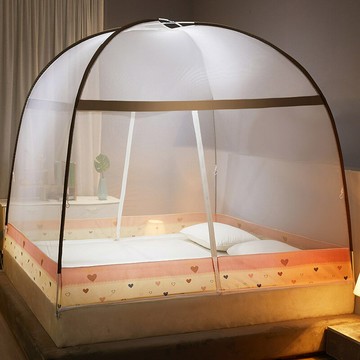 2024新款免安裝蒙古包蚊帳寶寶防掉床款蚊帳學生宿舍蚊帳防塵蚊帳