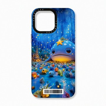 iPhone 16 Pro Max 殼 TRON IPhone 16 Pro Max 奇幻大鯨魚  載具 太空殼 透黑款 手機殼