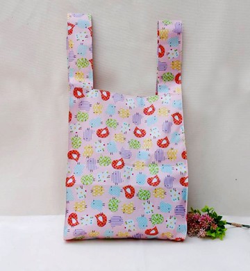 【防水購物袋】粉色小鳥