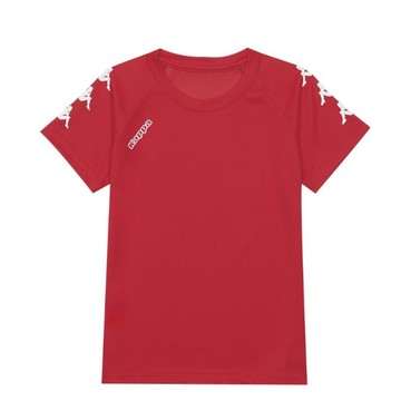 【KAPPA】時尚舒適型男吸濕排圓領衫 正紅 33162RWD18