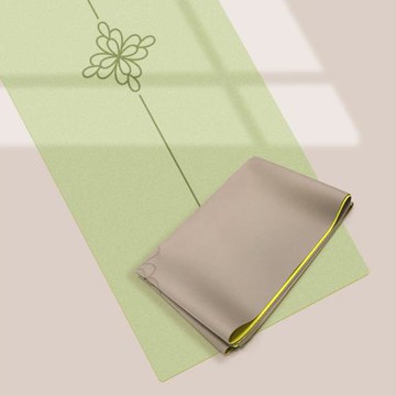 1.5mm薄款天然橡膠墊pu瑜伽墊吸汗防滑折疊便攜防滑高固皮旅行墊