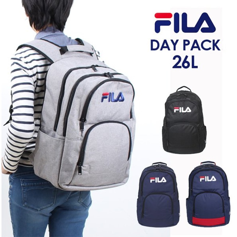 リュック 通学 高校生 女子 男子 7556 Fila フィラ 刺繍ロゴ デイパック 26l 2ルーム 人気 ブランド リュック メンズ レディース 通販 Lineポイント最大get Lineショッピング