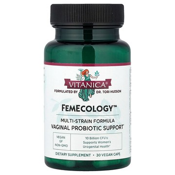 Vitanica, FemEcology™，女性私密部位益生菌幫助，30 粒全素膠囊