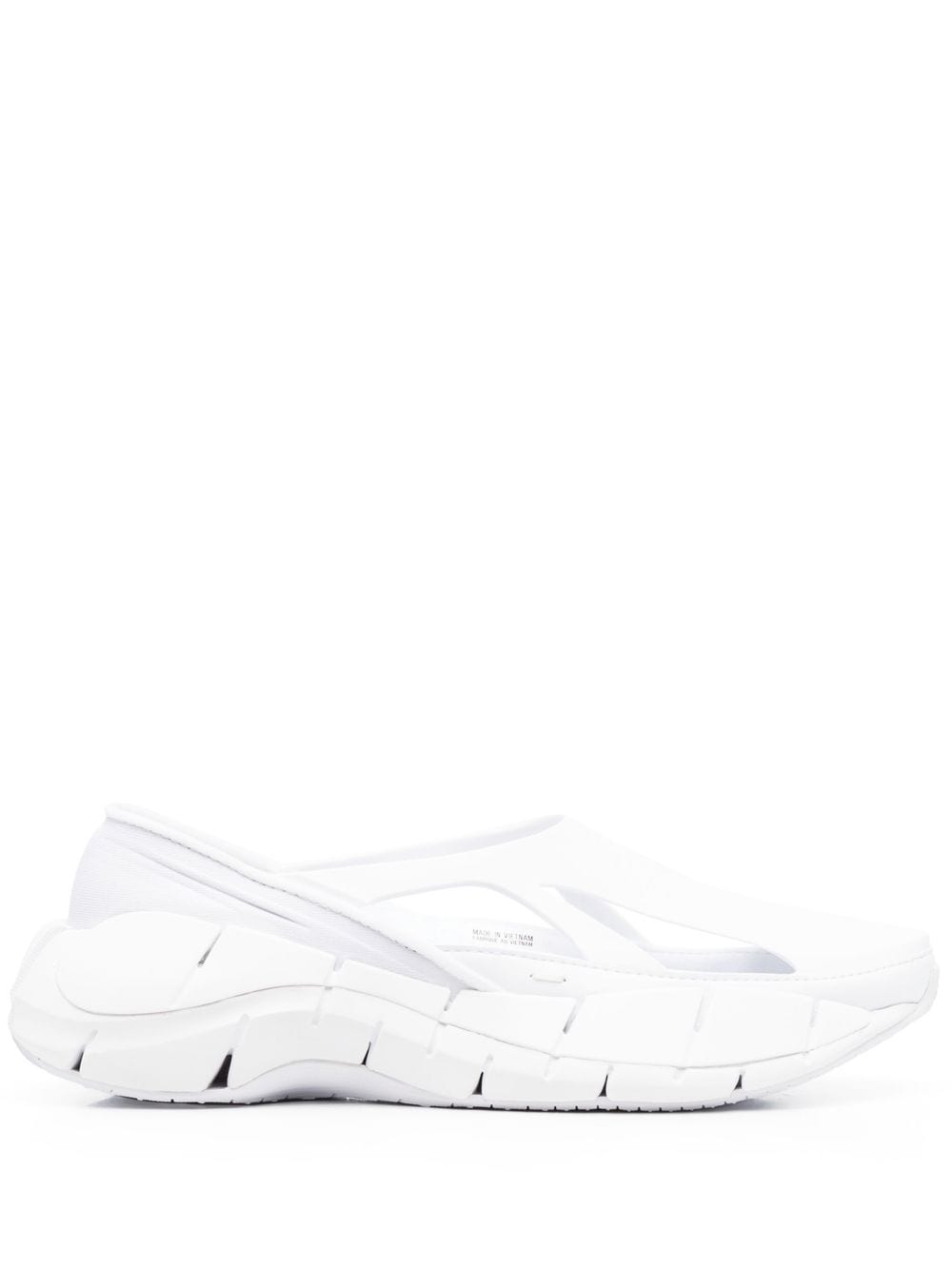 Maison Margiela - cut-out ridged sneakers - women - RubberFabric/Rubber - 38.5 - White