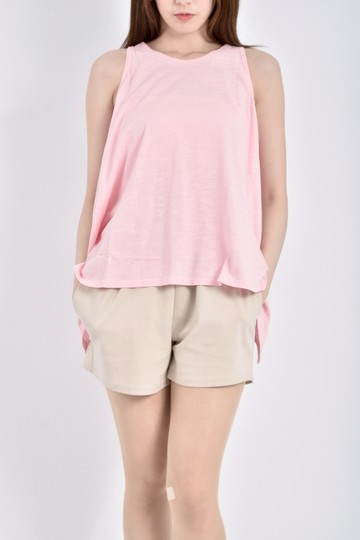 加購優惠(S) brisas棉質無袖背心粉色上衣