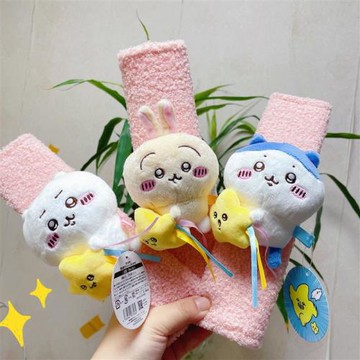 chiikawa吉伊卡哇護肩帶汽車內飾品流星雨流星玩偶烏薩奇小八毛絨