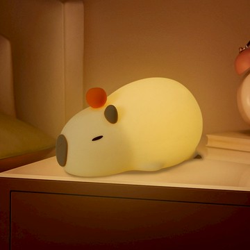 🔜 快速出貨【蝦米良品】超Q！不買不行！水豚卡皮巴拉療癒夜燈 獅子座 / 處女座 / 天秤座 禮物 小台燈 拍拍燈 生日禮物 聖誕節禮物 交換禮物 送禮禮品 水豚君