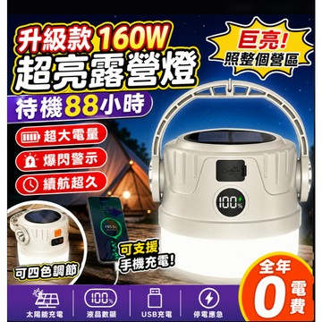 隔日達🚀太陽能露營燈 超長續航 夜市擺攤燈戶外充電式照明燈 雙光源LED照明燈 停電應急燈 帳篷燈 戶外手提燈 夜釣燈