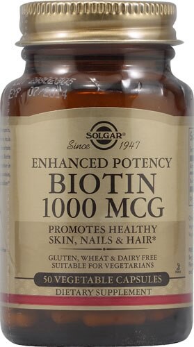 Solgar Biotin 1000 mcg - 50 Vegetable Capsules