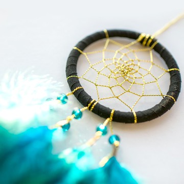 捕夢網材料包 8cm - 低調的黑金(人氣熱銷)手作diy、男朋友的禮物