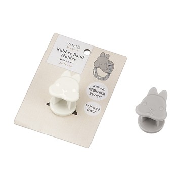 asdfkitty*日本 ECHO 兔子橡皮筋掛勾-磁吸式-顏色隨機-再也不怕橡皮筋亂丟找不到-日本正版商品