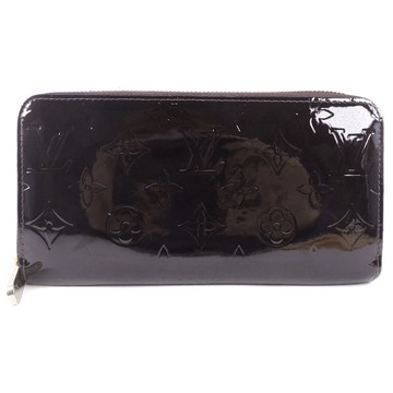 【日本直送】LOUIS VUITTON Zippy Wallet 拉鍊長夾 M93522 Monogram Vernis 漆皮 紫紅酒紅 CA0184【二手】