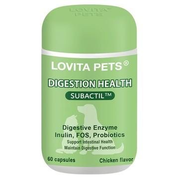 LOVITA PETS 愛維他寵物 腸胃益菌膠囊(60顆)益生菌 消化酵素