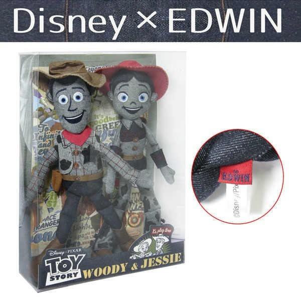 (Disney×EDWIN) ウッディ ＆ジェシー ぬいぐるみBOXセット デニム