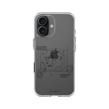 iPhone 17 Clear Case（相機按鈕） 透明 - 迪士尼-星際大戰 Star Wars - 風暴兵-線稿風格