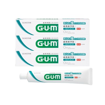 GUM 牙周護理牙膏 清爽岩鹽-150g(盒裝)*3