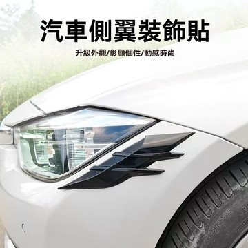 【在臺新款】 汽車燈眉貼大燈燈眉裝飾碳纖車身葉子板尾燈裝飾貼風刀輪眉貼碳紋