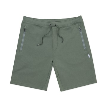 Polo Ralph Lauren RL 熱銷刺繡小馬棉短褲-淺墨綠色